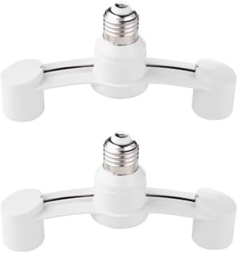 YEHEI 2 Po en 1 Double E27 Têtes à Douille Splater des Bulbes Adaptateur de Lampe Du Support pour le Sous-Sol de L'Entrepôt de Garage à Domicile Utilisation