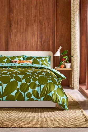 Orla Kiely Bedding – Bettwäsche-Set, 100 % Baumwolle, Fadenzahl 200 (Bettwäsche-Set für Einzelbett: 137 x 200 cm)