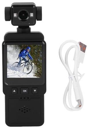 XZXCVN 1080P Digital Handheld Action Camera, IP65 Waterproof, WiFi Supported, 3MP, 360 Degree Rotatable Lens - Smart Image Stabilization, Long Battery Life, Ideal for Travel and Cycling
