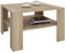 IDIMEX Table Basse SEJOUR, Table de Salon de Forme carrée avec 1 étagère Espace de Rangement Ouvert, en mélaminé décor chêne Sonoma - L68 x l68 x H41 cm