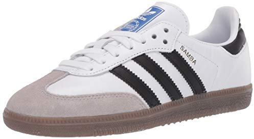 Adidas Hombre Samba Cuero White Black Granite Entrenadores 42 EU