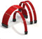 LINKUP - AVA 50cm PSU Cable Extension Sleeved Custom Mod GPU PC Braided w/Comb Kit | 1 x 24 P (20+4) | 1 x 8 P (4+4) CPU | 2 x 8 P (6+2) GPU set | 500mm - Red