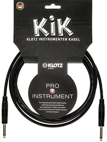 pro instrumenten kabel mit metall klinke von KLOTZ (9,0, schwarz)