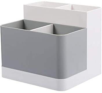 poeland Schreibtisch-Aufbewahrungs-Organizer für Bleistifte, Kartenhalter, Behälter für Schreibtisch, Bürobedarf, Schminktisch