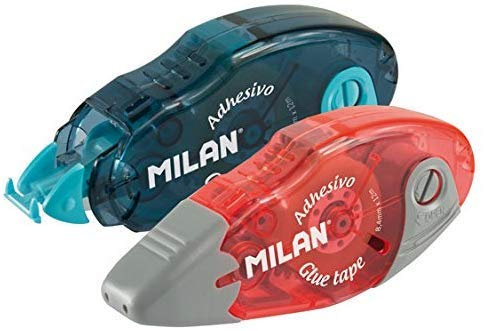 Milan-2 Unidades de Pegamento en cinta versátil- 8,4 mm de ancho x 12 m de largo