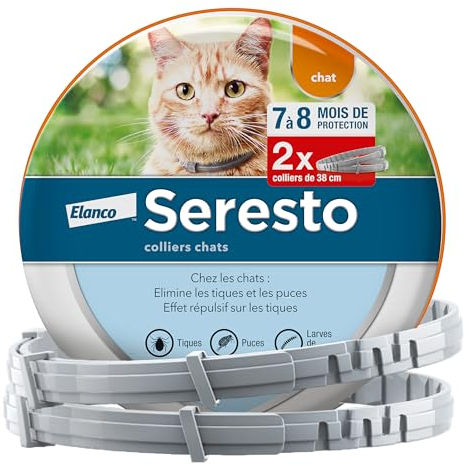 SERESTO Chats - Bte/2 - Collier Antiparasitaire 38cm