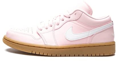 Nike Damen Air Jordan 1 Low UNC Basketballschuh, Arctic Pink / Weiß Gummi Light Br, 38 EU