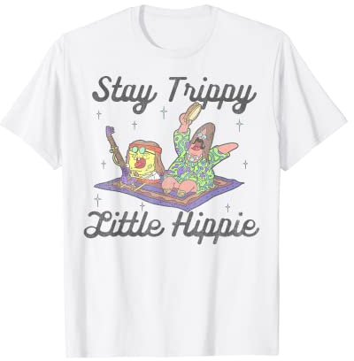 SpongeBob Schwammkopf Bleib Seltsam Hippie T-Shirt