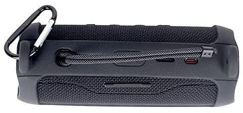 JOYSOG Custodia protettiva per JBL Flip 6, in silicone, con tracolla, per altoparlante Bluetooth JBL FLIP 6 (nero)