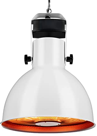 Blumfeldt Heatbell Ceiling Smart radiateur infrarouge de terrasse IPX4 800/1200/2000 W Outdoor chauffage infrarouge, lampe chauffante, blanc