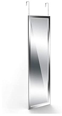 Floralcraft Catalina Over Door Mirror (Silver), Full Length Mirror (30 x 110cm) – Hanging Door Mirror for Bedroom, Bathroom or Wardrobe