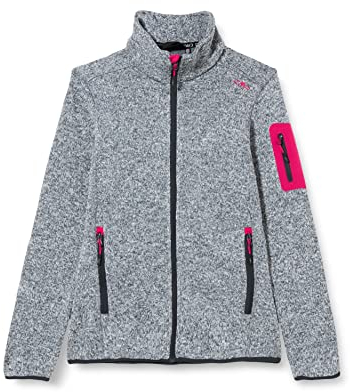 CMP - Knit-Tech-Jacke für Damen, Titan-Weiß-Fuchsia, D38