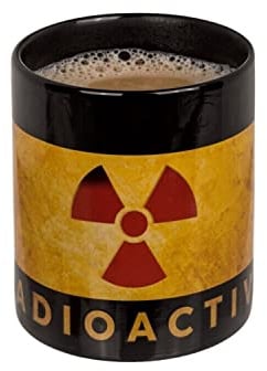 Out of the blue Radioactive Nuklearzeichen Kaffeebecher mit Wärmeeffekt