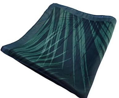 Hugo Boss 50312615 Herren-Einstecktuch, 100 % Seide, Blumenmotiv, Grün, grün