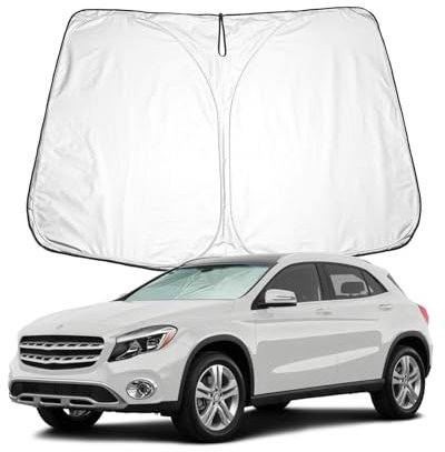 BIXUAN Parasol Compatible con Mercedes Benz Clase A W177 X177 2018-2024 EQA 2022-2024 GLA X156 2013-2019 GLB EQB 2013-2023 el Parabrisas Delantero del Coche Protección contra el Viento Bloqueado UV