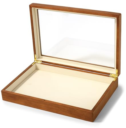 Oirlv Massivholz Schmuckkästchen Großer Schmuck Organizer,Schmuckkästchen Damen,Display Box,Trinket Organizer