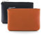 TIESOME 2Pcs Lychee Muster Münze Geldbeutel, PU Reißverschluss Münze Geldbeutel Portable Münze Geldbeutel Mini Change Wallet für Frauen Münzfach Mini Geld (schwarz Hellbraun)