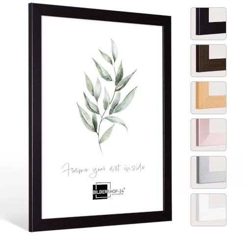 Bilderrahmen London in Schwarz (matt) mit Acrylglas 70 X 100 cm Poster Puzzle Rahmen Bilder