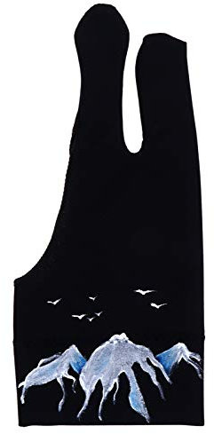 AOKWAWALIY 1 pz Guanti Da Pittura Dita Grafica Guanti Da Tablet Schizzo Accessori Guanti Per Il Rifiuto Di Palmi Guanti Pittura Tessuto Spandex Tavolo Da Disegno Allungamento