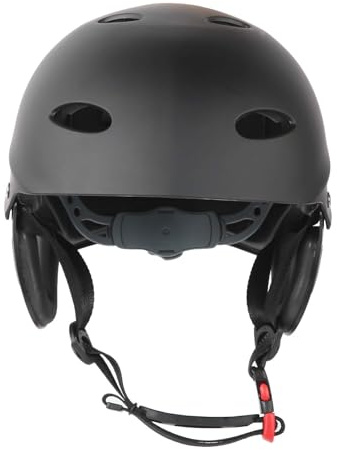 Casco Per Sport Acquatici Per Adulti, Caschi Per Adulti, Berretto di Sicurezza Ultraleggero Multisport Per Uomini E Donne Alpinismo Arrampicata E Drifting Fiume Nero Opaco