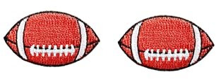 PLpatch 2 Stück Mini-Ball Sport Basketball Fußball Volleyball American Football Patches Cartoon Patches Aufnähen Aufbügeln bestickte Applikation Abzeichen Schild Patch Kleidung Kostüm (American