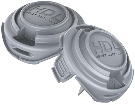 Viilich Lot de 2 couvercles de bobine de coupe-bordure Black & Decker, pour coupe-bordure Black & Decker, capuchon de bobine compatible avec les coupe-bordures STC5433 STC5433PC 90588530