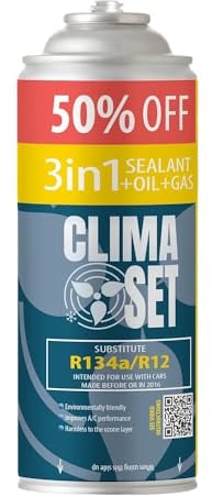 3 in 1 R134a ClimaSet ricarica per condizionatore auto, 235 g