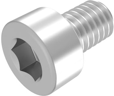 SECCARO Vite cilindrica M2,5 x 5 mm, in acciaio inox V2A VA A2, DIN 912/ISO 4762, filettatura totale, 20 pezzi