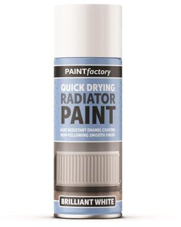 ARA CHOICE RAPIDE PF Quick Drying Radiator Paint White 400ML - Heat-Resistant Enamel Coating | Quick-Drying, Moisture Resistant, Non-Yellowing Gloss Finish | Rust Prevention & Washable