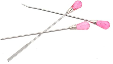Didiseaon 2set Nail Art Design Tips Nail Tool Set Flower Pin Stir Bar Art Equipment for Crystal Random Color