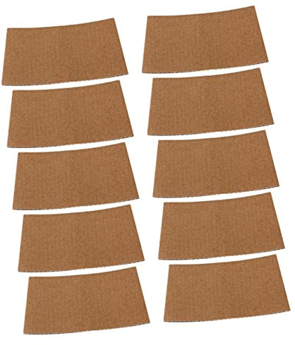 Baluue 50stücke Wärmeisolierende Becherhülle Aus Pappe Pack Flaschenschutz Getränkebecherhülle Becherschutzhülle Praktisch Und Langlebig