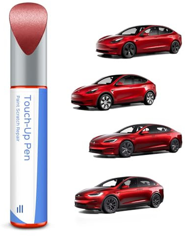 (PMMR/PPMR) Rot Tesla Lackstift -DIY Kratzer Reparatur mit Farbabstimmung für Model 3/Y/S/X