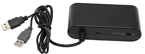 ZJchao Adattatore, Adattatore per GC Maniglia Convertitore Emulatore con Funzione Turbobo per per PC