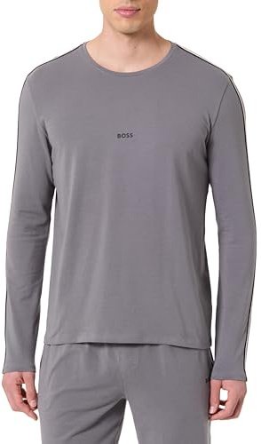 BOSS Men's Unique Ls-Shirt 10259900 02 Pyjama_Longsleeve, Open Grey, S