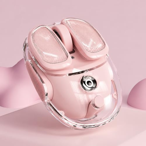 Kabellose Bluetooth-Maus, wiederaufladbar, klar, leises Klicken für kleine | EWEADN Dual Mode Bluetooth & 2.4G, Multi-Device, kompakt, 4800 DPI, niedliche Computermäuse für Laptop, PC, MacBook, iPad