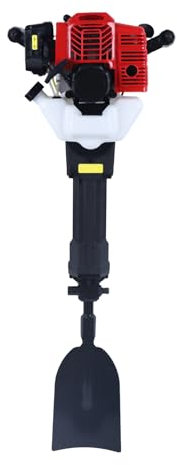Garden Tree Digger Portable 52cc 2 Stroke Petrol Garden Tree Excavator Handheld Trencher Excavator Machine Petrol Engine Hole Digger Powered Post Hole Digger for Garden Farm and Home