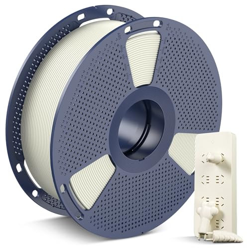 SUNLU FR-ABS 3D-Filament 1,75mm 1KG, UL94 V0 flammhemmendes ABS, stoßfest & langlebig, wiederverwendbare Spule, bruchsicher für Elektronik, Autoteile & Werkzeuge, schrumpffrei, 1KG(2,2lbs), Naturfarbe