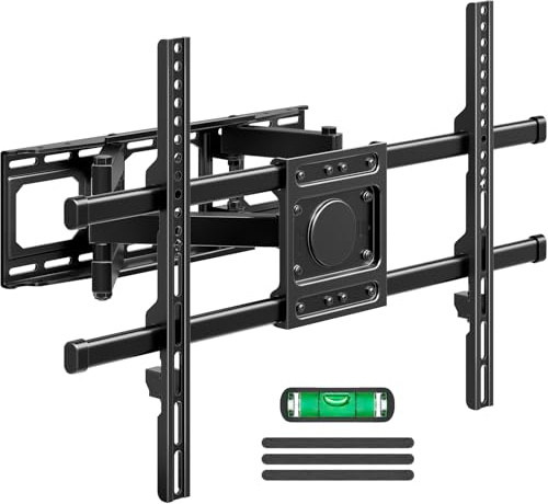 MOUNTUP Full Motion TV Wall Bracket for 37-82 Inch LED, LCD, OLED TV | Heavy Duty Dual Arms with Swivel & Tilt, Holds up to 50kg, Max VESA 600x400mm, Hardware Kit Included
