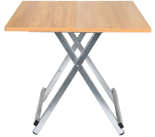 OHMG Gartentisch, klappbar, quadratisch, Perla, hoher Tisch, zusammenklappbar, Cocktail/Bistro/Stehtisch/Bar, klappbarer Tisch, Terrassenmöbel für den Garten, Außenbereich (60 x 60 x 52 cm - 1P)