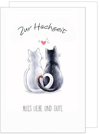 Edition Seidel Premium XXL Maxi Glückwunschkarte zur Hochzeit mit Umschlag Format DIN A4. Hochzeitskarte Grußkarte Karte mit Spruch für Brautpaar Mann & Frau Vermählung liebe Wünsche (A4-H1003)