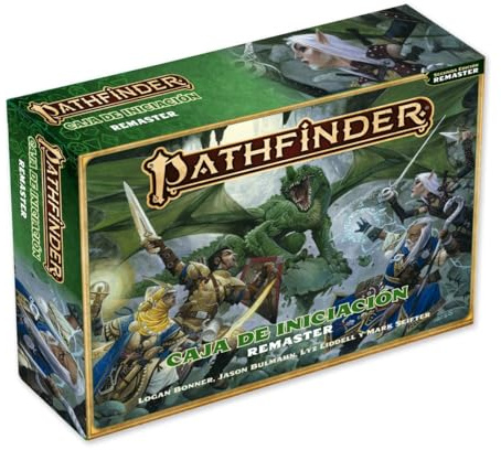 Devir – Pathfinder Remaster Starter Box – Fantastisches Rollenspiel für Anfänger, Manuell, Abenteuer, vorgenerierte Helden und Würfel (PF2CAINRE)