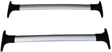 Auto Querträger Auto Aluminiumlegierung Dachgepäckträger Querträger Für Ford Für Ecosport 2013 2014 2015 2016 2017 2018 2019 2020 2021 2022 DachträGer RelingträGer(Silver)