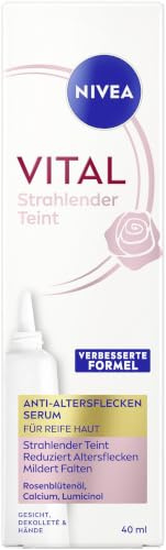 NIVEA VITAL Strahlender Teint Anti-Altersflecken Serum, intensives Feuchtigkeitsserum zur Milderung von Altersflecken und Falten, Gesichtspflege für reife Haut (40 ml)