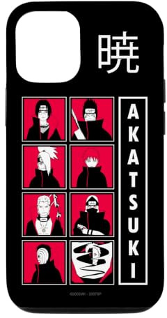 Naruto Shippuden Akatsuki Group Character Grid Anime Case for iPhone 12/12 Pro