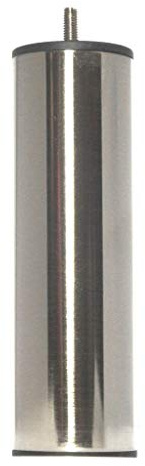 ACCESSOIRES-LITERIE Pieds de Lit Métal Nickel Satiné Hauteur 200, 4 Pièces