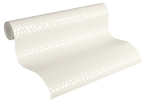 A.S. Création Vliestapete Urban Life Tapete Ethno Look 10,05 m x 0,53 m metallic weiß Made in Germany 326571 32657-1