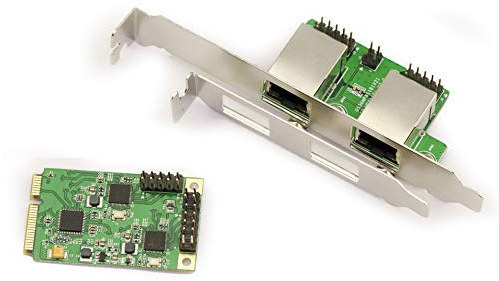 KALEA-INFORMATIQUE Controller-Karte Mini PCI Express 2 Ports LAN GIGABIT ethernet mit Zwei Realtek RTL8111 Chipsets