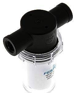 Festo Vakuumfilter VAF-DB-1/4 (547261) Einbaulage: senkrecht Filterfeinheit: 80µm Betriebsdruck: -0,95bar