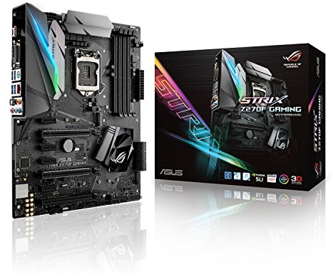 Asus ROG Strix Z270F Gaming Mainboard Sockel 1151 (ATX, Intel Z270, Kabylake, 4x DDR4-Speicher, USB 3.1, M.2 Schnittstelle)