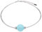 Adi-Modeschmuck Halsreif mit 20mm Polarisperle Pia (aqua)